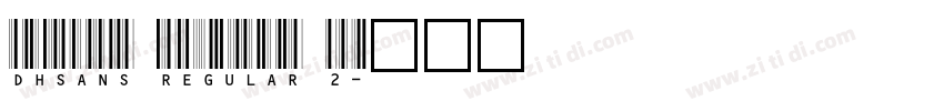 DHSans Regular 2字体转换